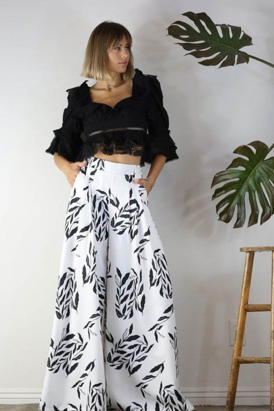 Clothing Mulla Sandra Palazzo Pants White