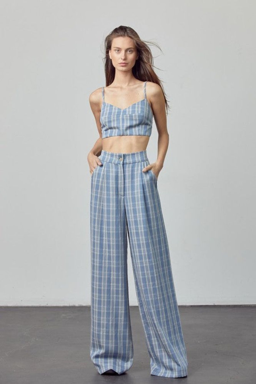 Clothing Renamed Keila Plaid Pants