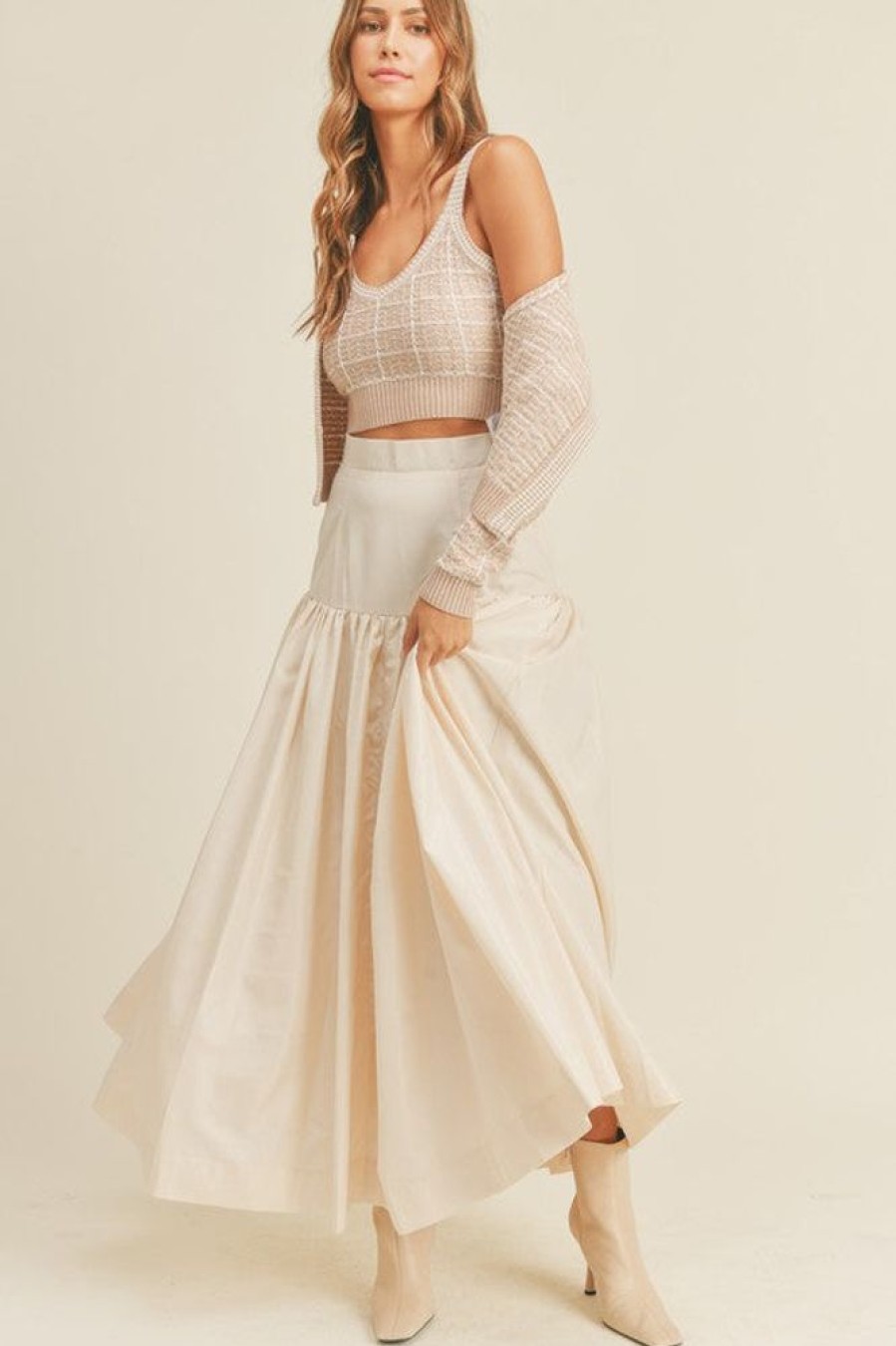 Clothing Mable Soraya Maxi Skirt Cream