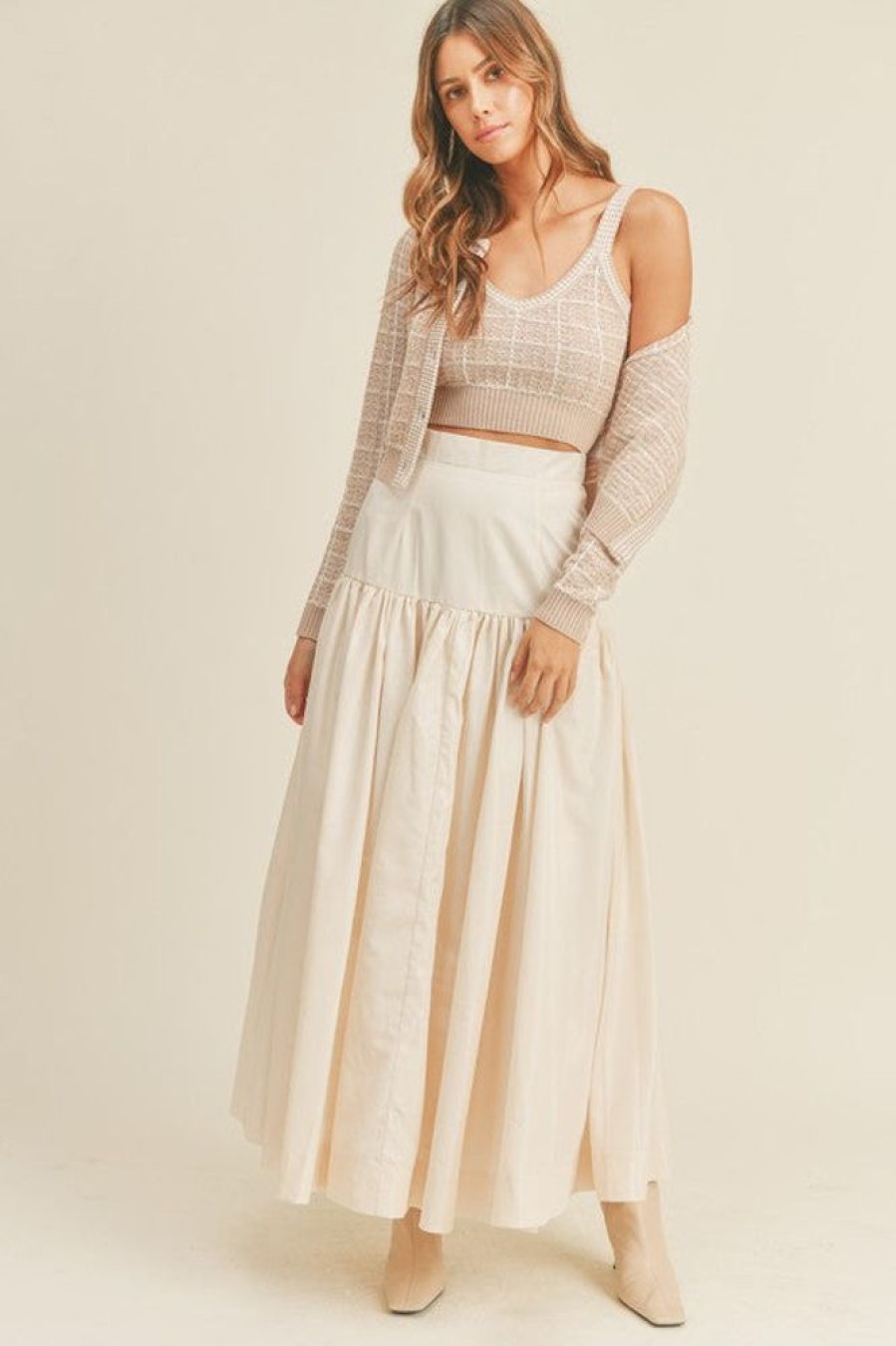 Clothing Mable Soraya Maxi Skirt Cream