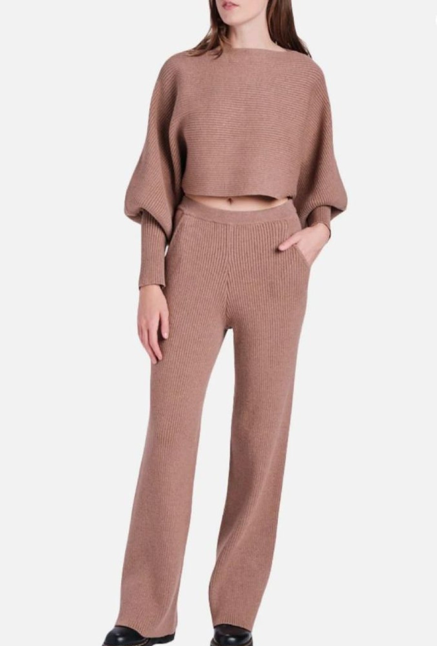 Clothing Ensaison Rita Knit Pants Brown