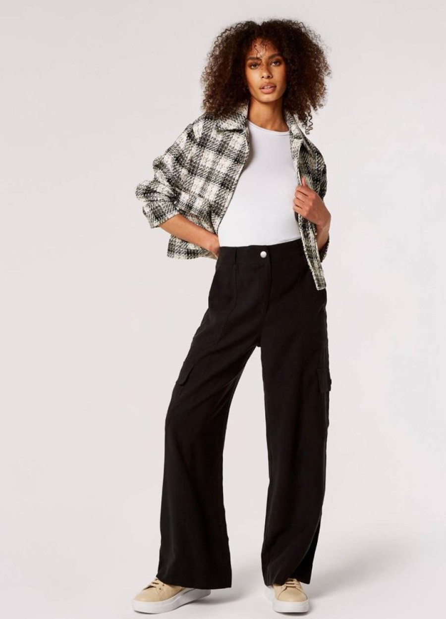 Clothing Apricot Inc Cargo Trousers Black