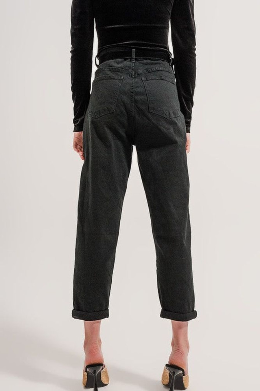 Clothing Q2 Pocket Jeans Black