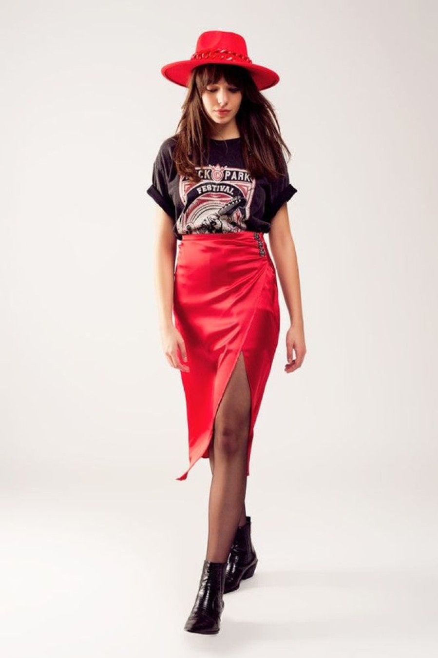 Clothing Q2 Pausini Skirt Red