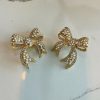 Accessories Joia Bow Earrings Pearl/Gold