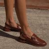 Shoes Dolce Vita Dolce Vita -Hardi Loafers- Brown Crinkle Patent Leather