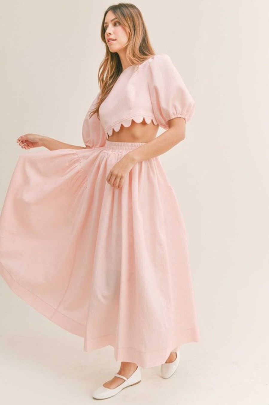 Clothing Mable Eden Skirt Set Pink