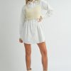 Clothing Mable Melenise Shirt Dress White/Cream