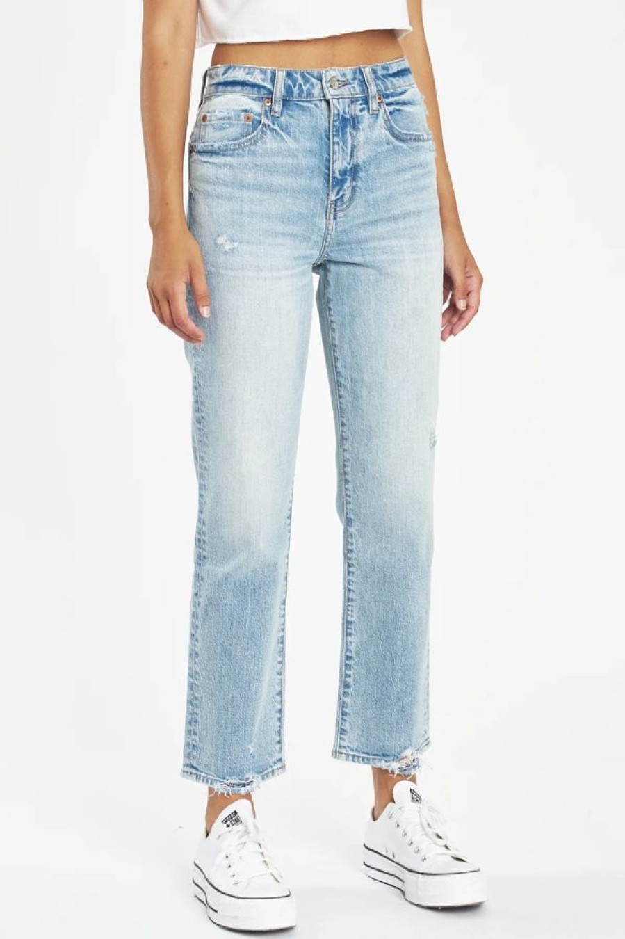 Clothing Daze Daze Straight Up Hr Jeans Light Wash