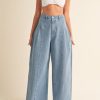 Clothing Mable Ziara Pleated Jeans Light Blue