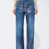 Clothing Q2 Thalia Jeans Dark Blue/Metallic Silver