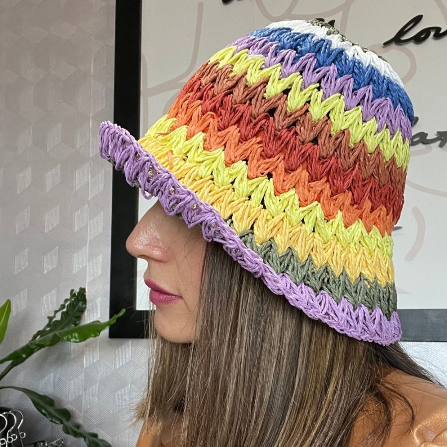 Accessories Q2 Gaby Bucket Hat Rainbow