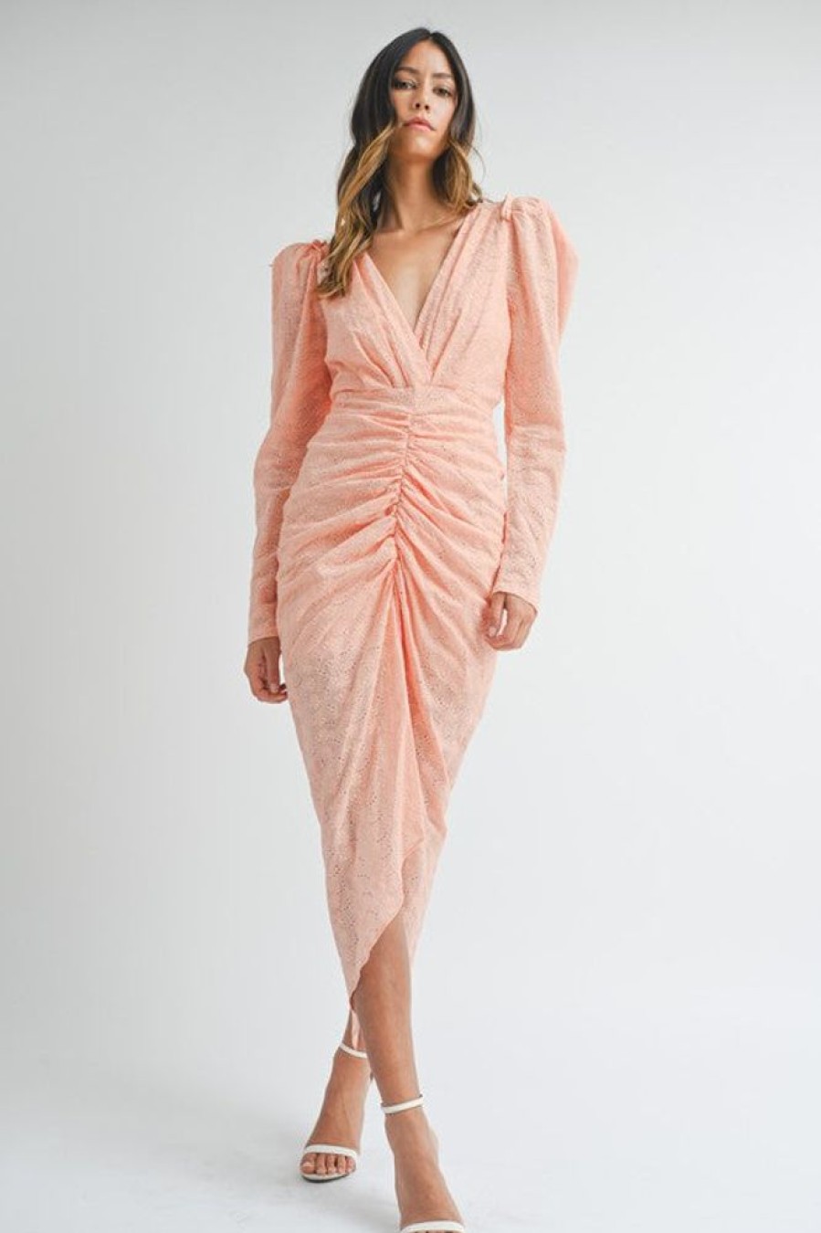 Clothing Mable Lucero Peach Dress Peach Fuss