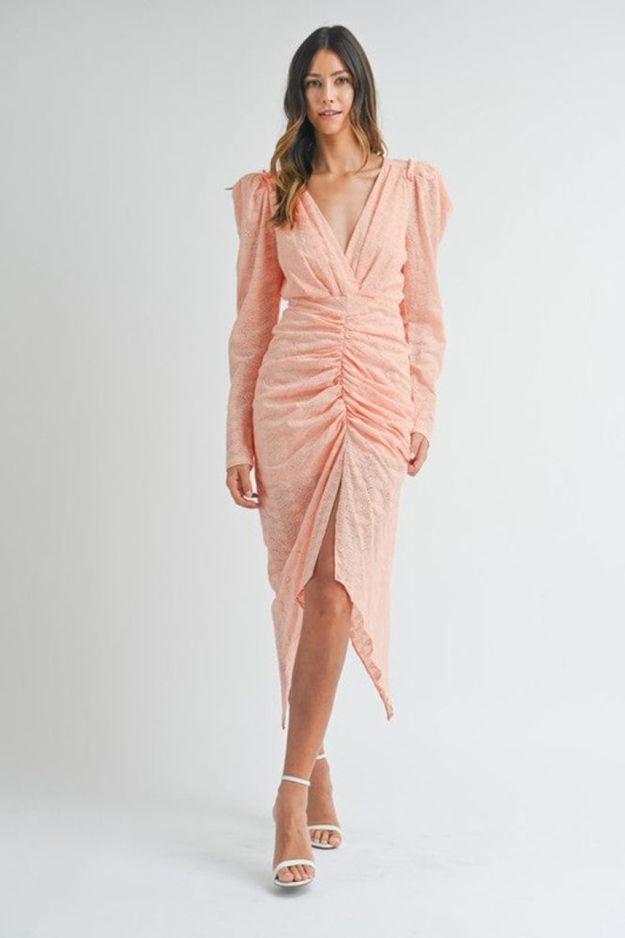 Clothing Mable Lucero Peach Dress Peach Fuss