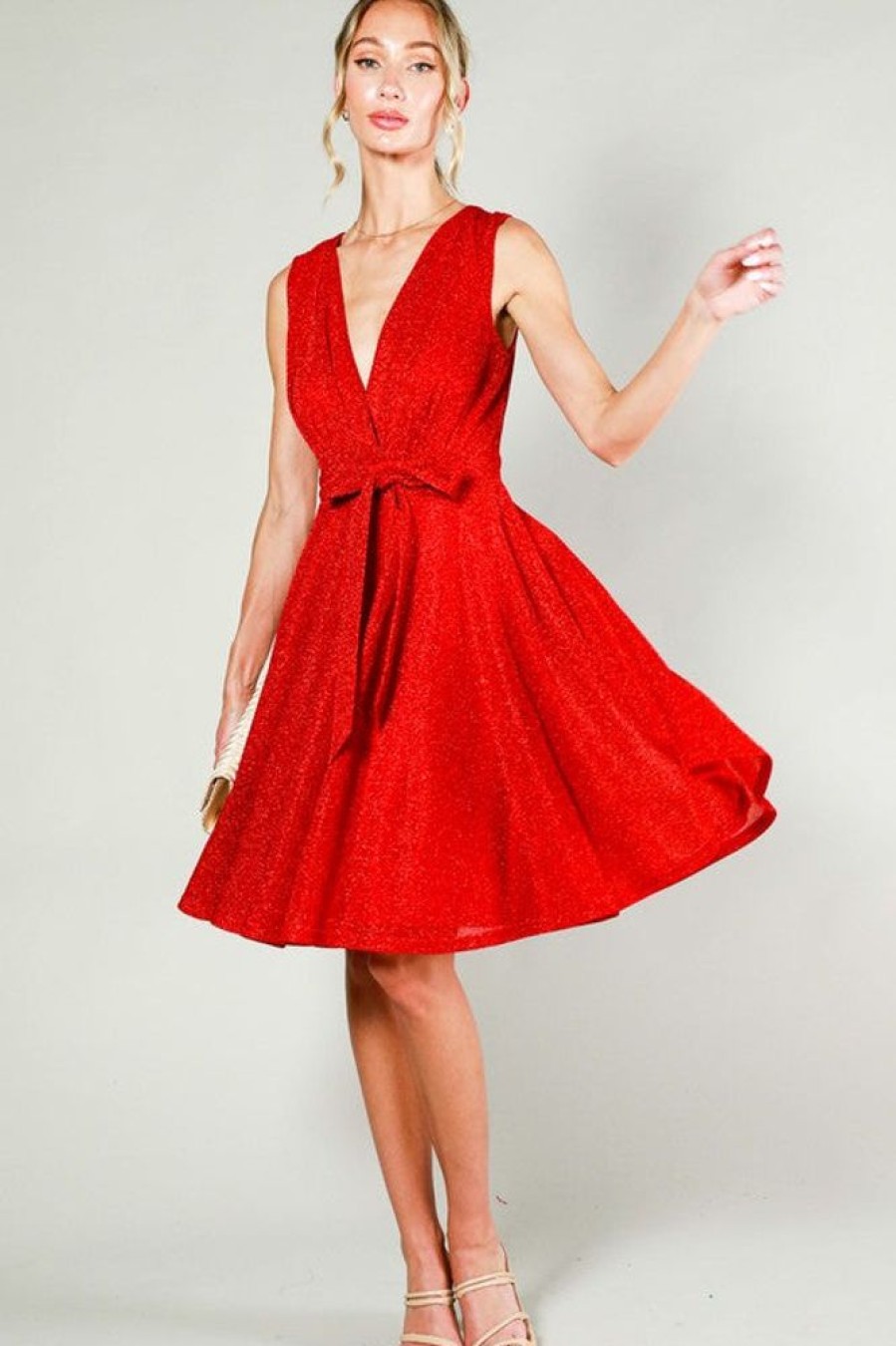 Clothing Vine & Love Evaluna Dress Red