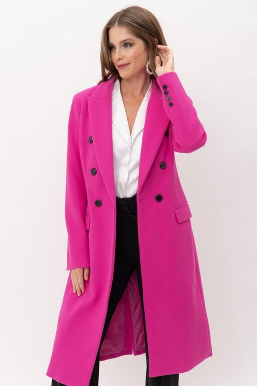 Clothing Tea & Cup Roma Double Breasted Coat