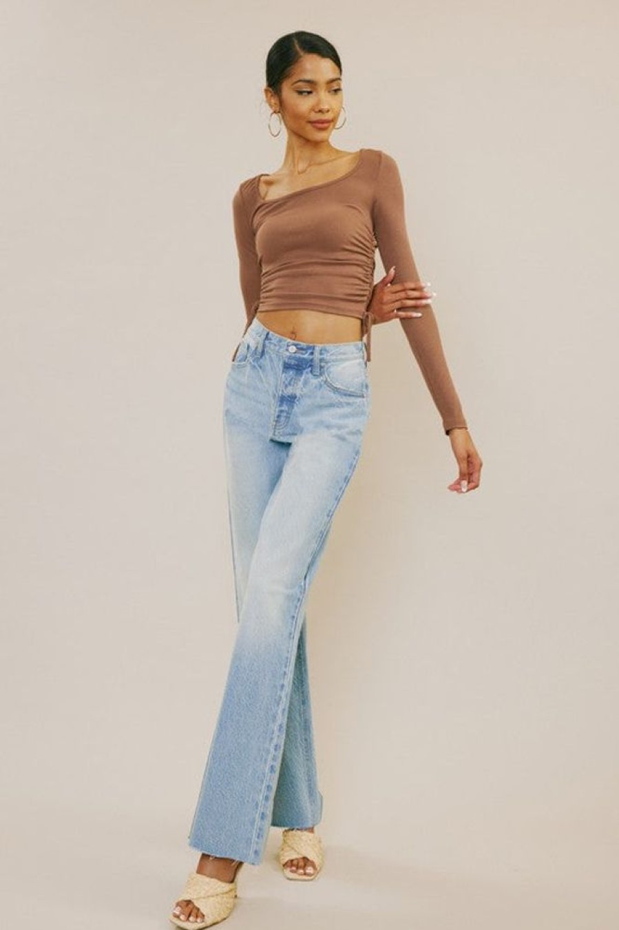 Clothing KanCan 90'S Flare Jeans Light Blue