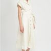 Clothing Ensaison Zoya Midi Shirtdress Cream