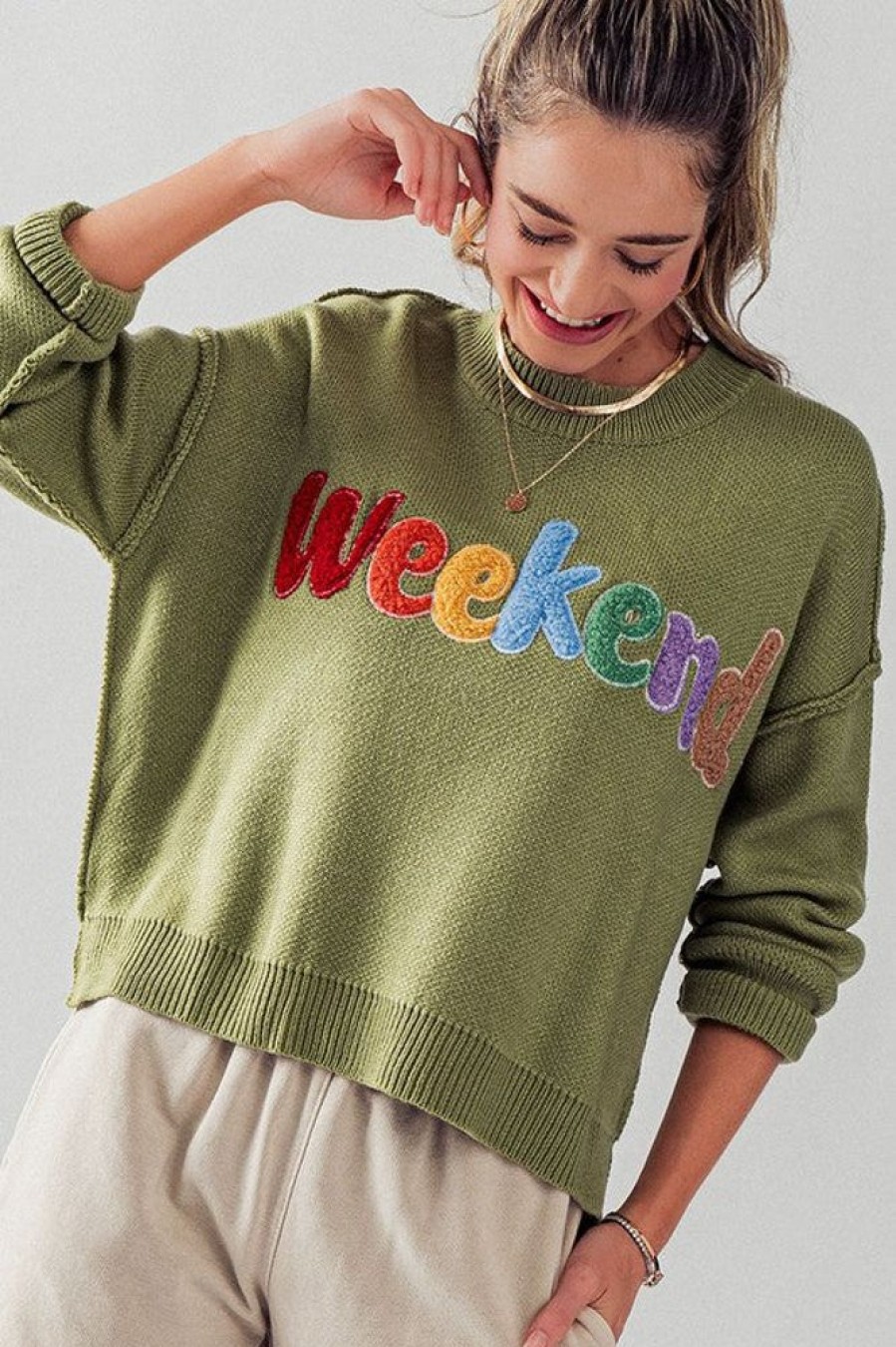 Clothing Trend Notes The Weekender Sweater Olive