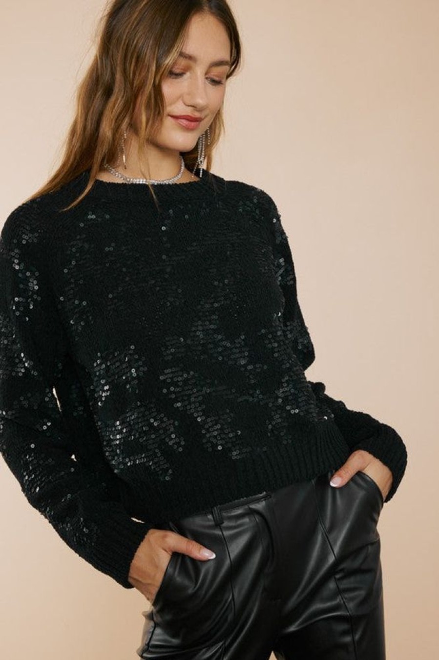 Clothing Idem Ditto Carmen Sweater Top Black