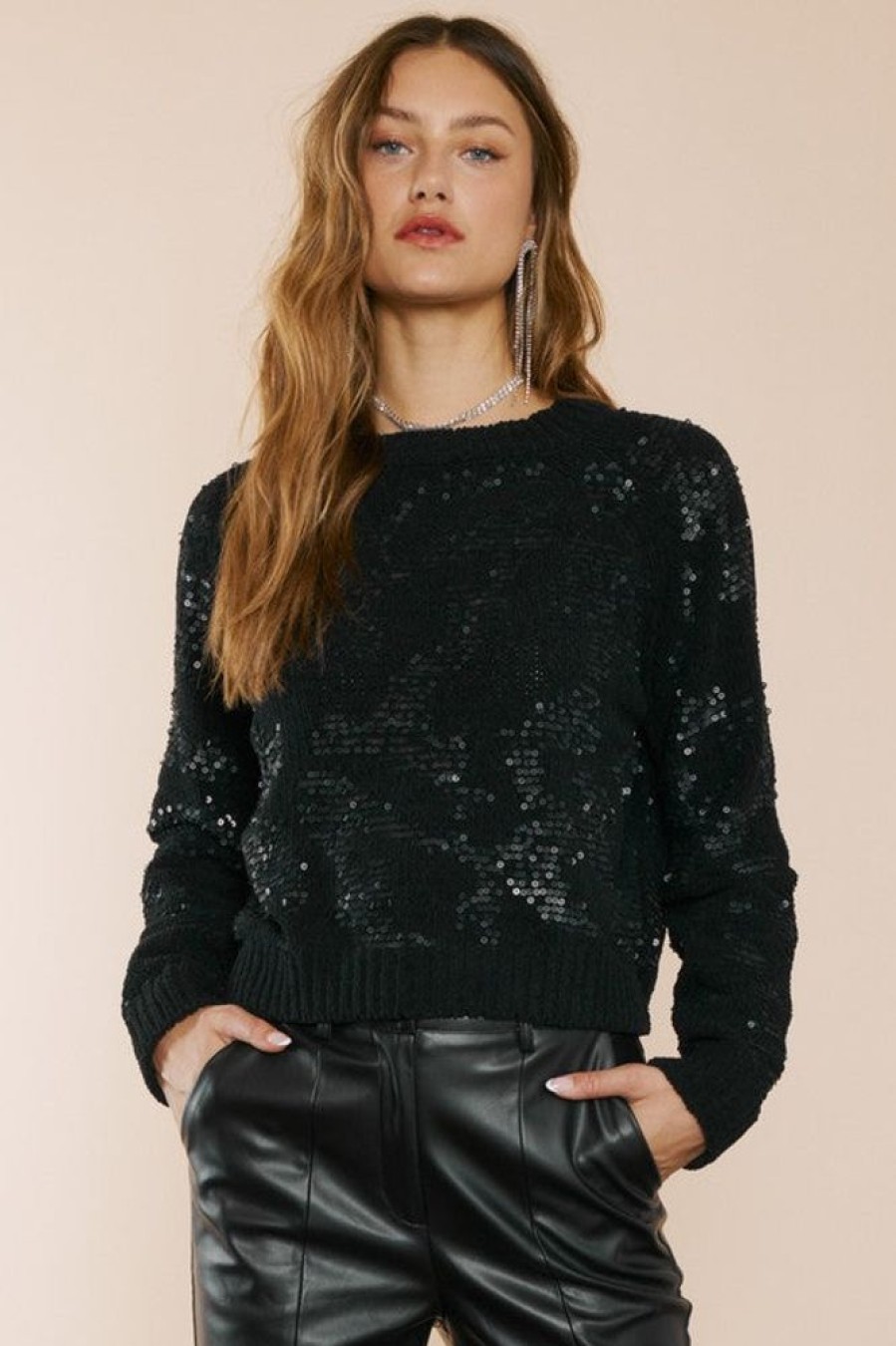 Clothing Idem Ditto Carmen Sweater Top Black