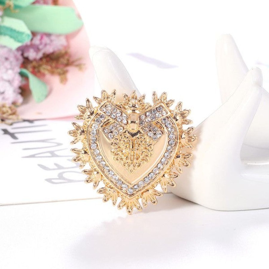 Accessories Ole Coeur Brooch Gold