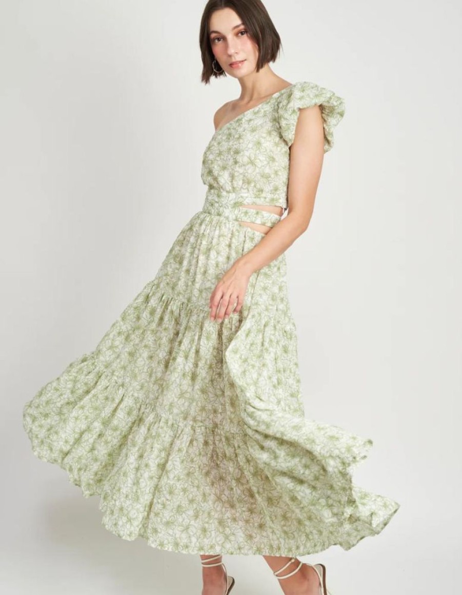 Clothing Ensaison Ensaison -Jemma Maxi Dress- Moss Green