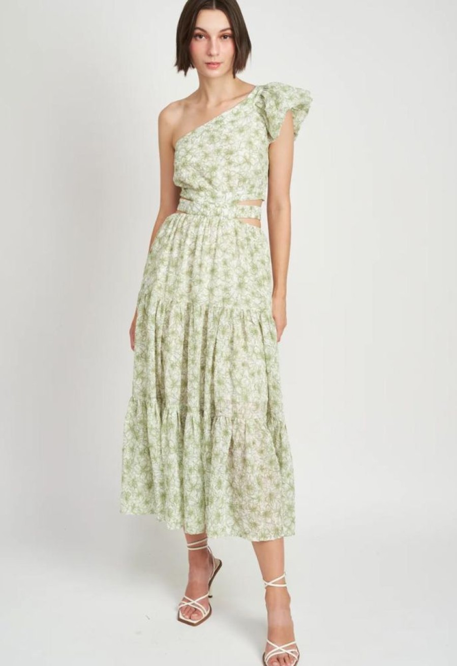 Clothing Ensaison Ensaison -Jemma Maxi Dress- Moss Green