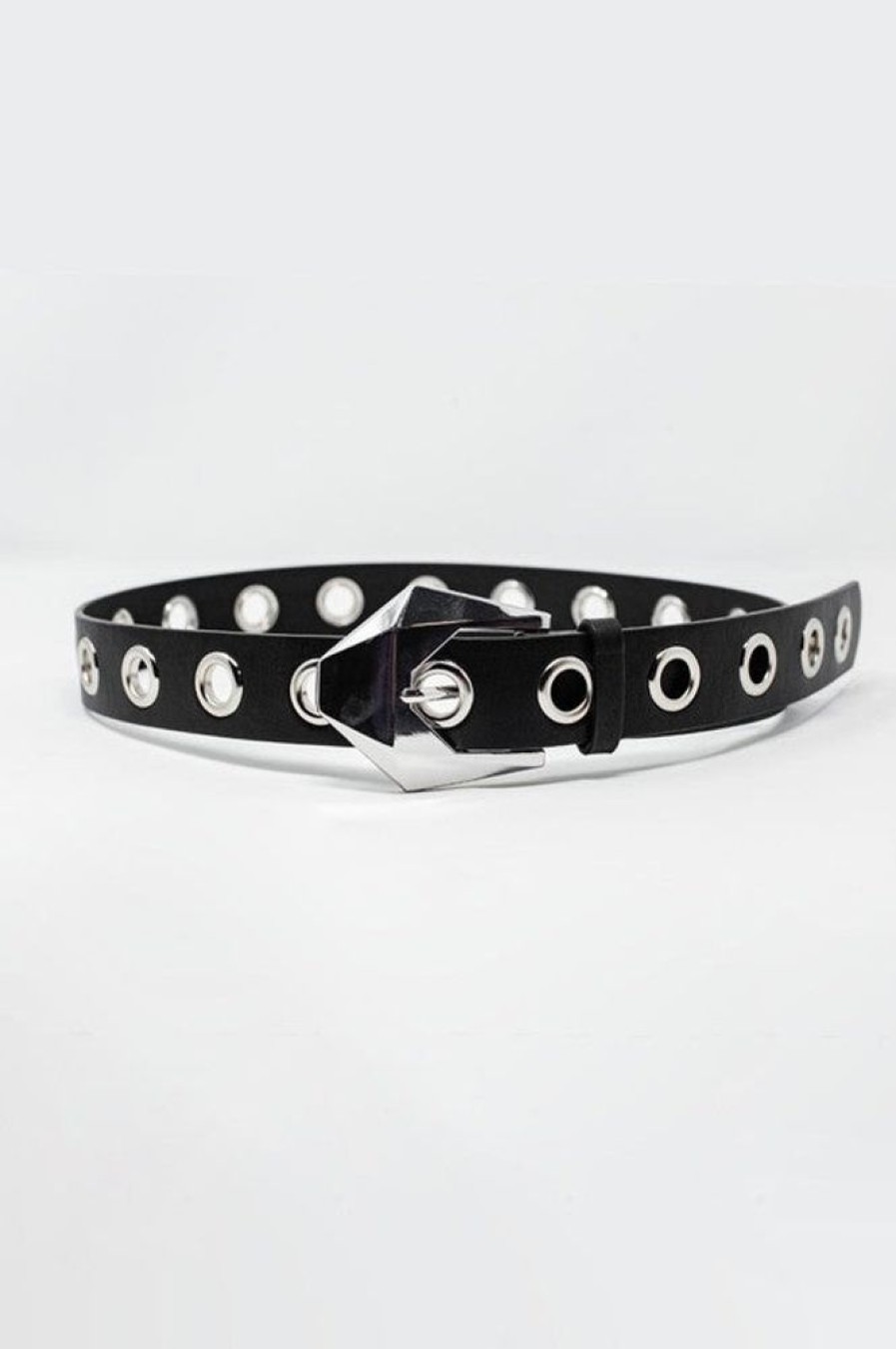 Accessories Q2 Dolce Studded Belt Black