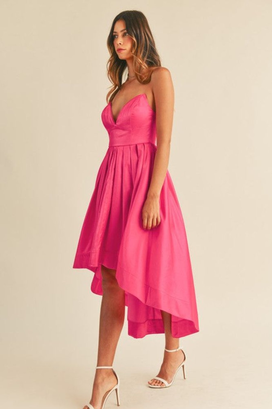 Clothing Mable Avril Hi-Lo Dress Hot Pink