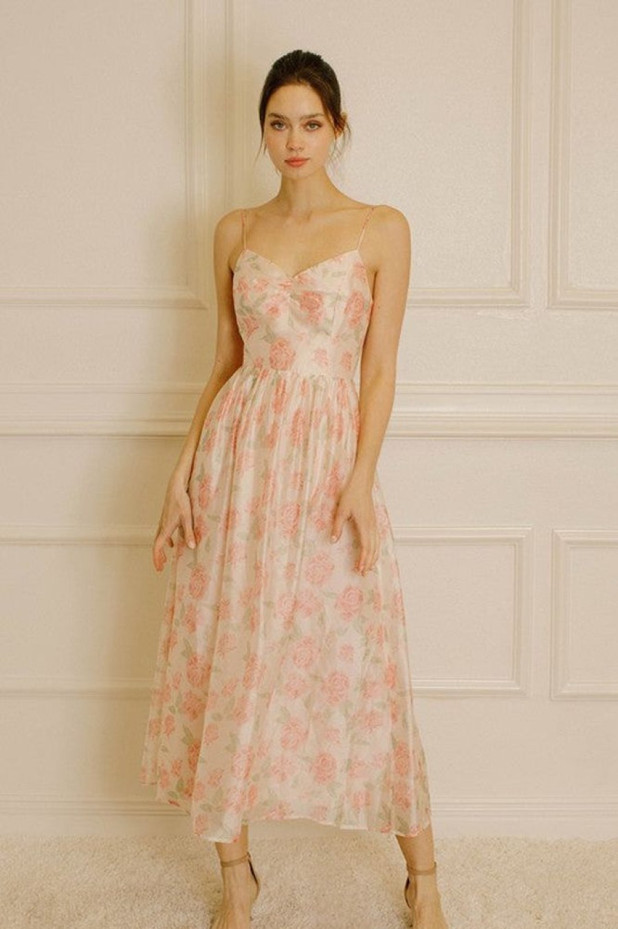 Clothing Storia Kamilah Garden Dress Blush