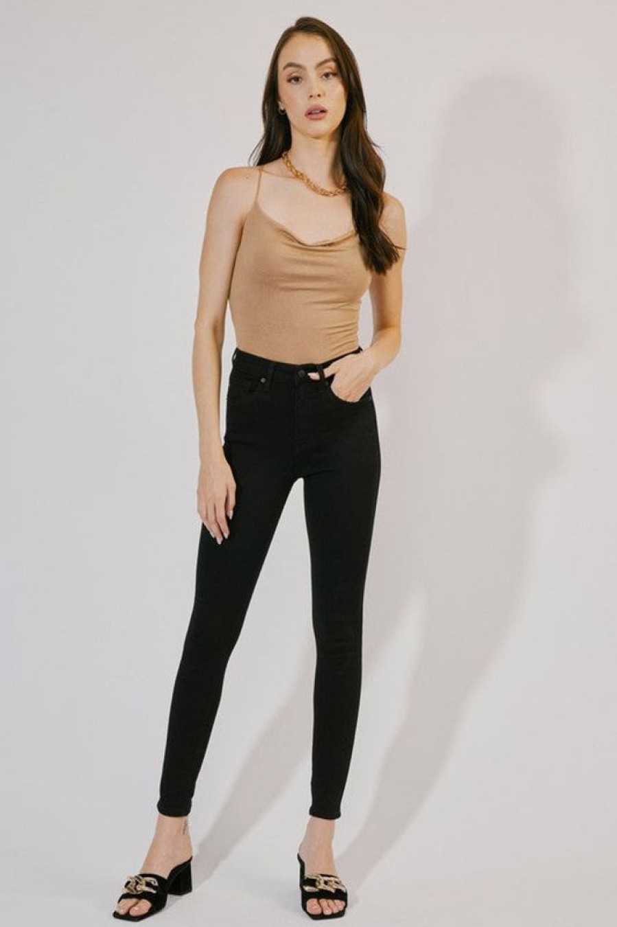 Clothing KanCan Estelle Skinny Jeans Black